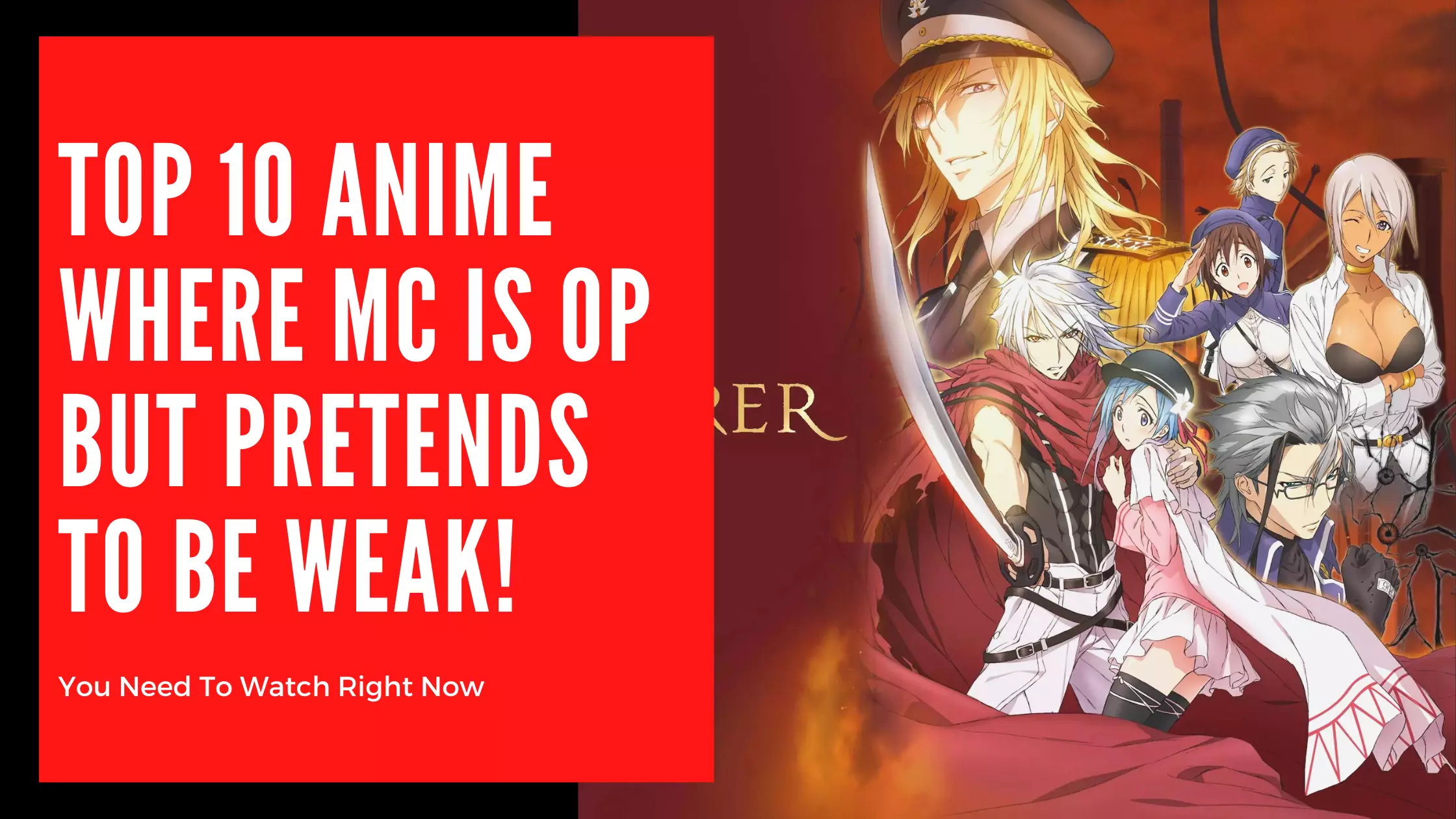 Top 10 Anime Where MC is OP But Pretends To Be Weak! - Anime Mantra